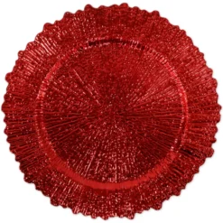 Sottopiatto in PVC Ethel Rosso 33 cm