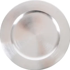 Sottopiatto in PVC Inga Argento 33 cm