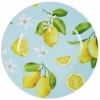 Sottopiatto in PVC Stampato Limoni fondo Azzurro 33 cm