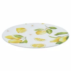 Sottopiatto in PVC Stampato Limoni fondo Bianco 33 cm