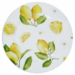 Sottopiatto in PVC Stampato Limoni fondo Bianco 33 cm