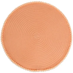 Sottopiatto Intrecciato Arancio 38 cm