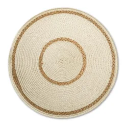 Sottopiatto Intreccio Naturale Bianco 38 cm