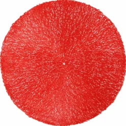 Sottopiatto Kiruna in PVC diamantato intreccio Rosso