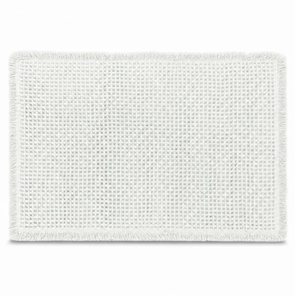 Tappeto antiscivolo Bees nido d'ape Bianco 50x80