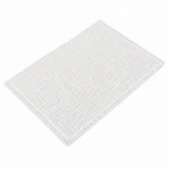 Tappeto antiscivolo Bees nido d'ape Bianco 50x80