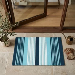 Tappeto antiscivolo Delfi cordura Turchese 50x80