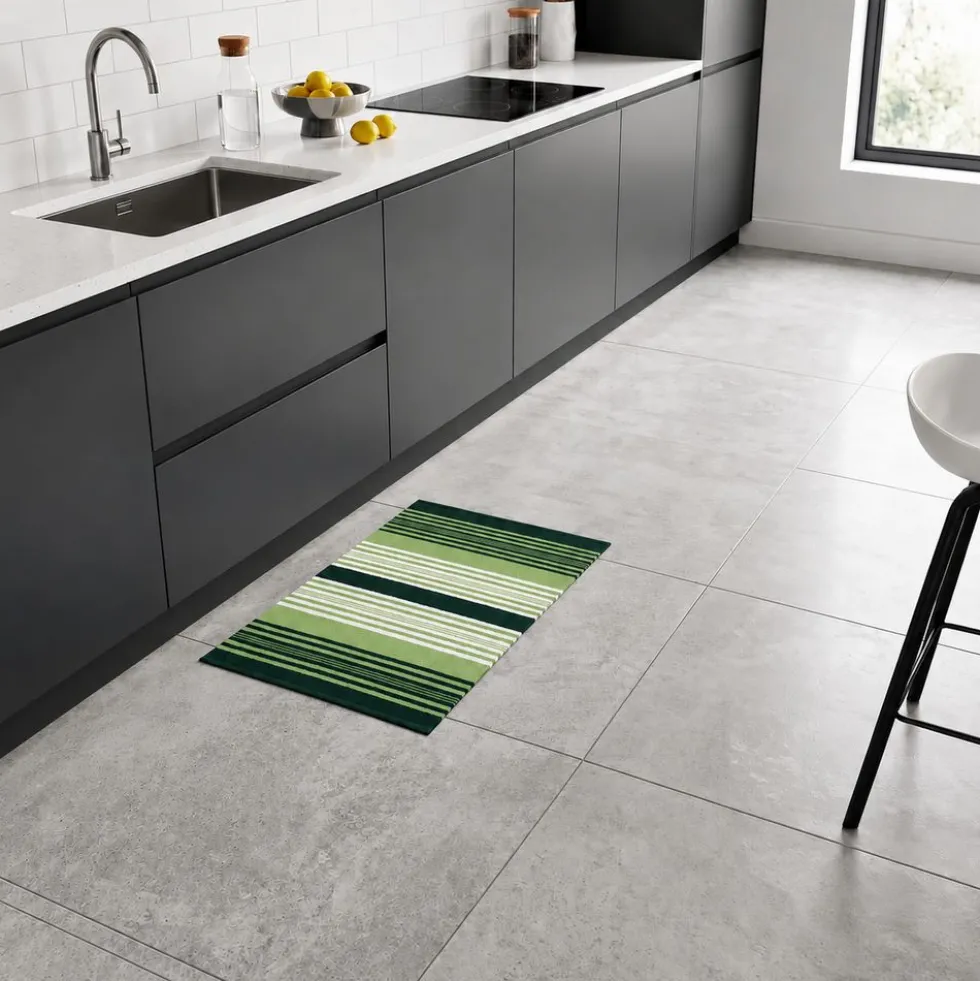 Tappeto antiscivolo Delfi cordura Verde 50x80