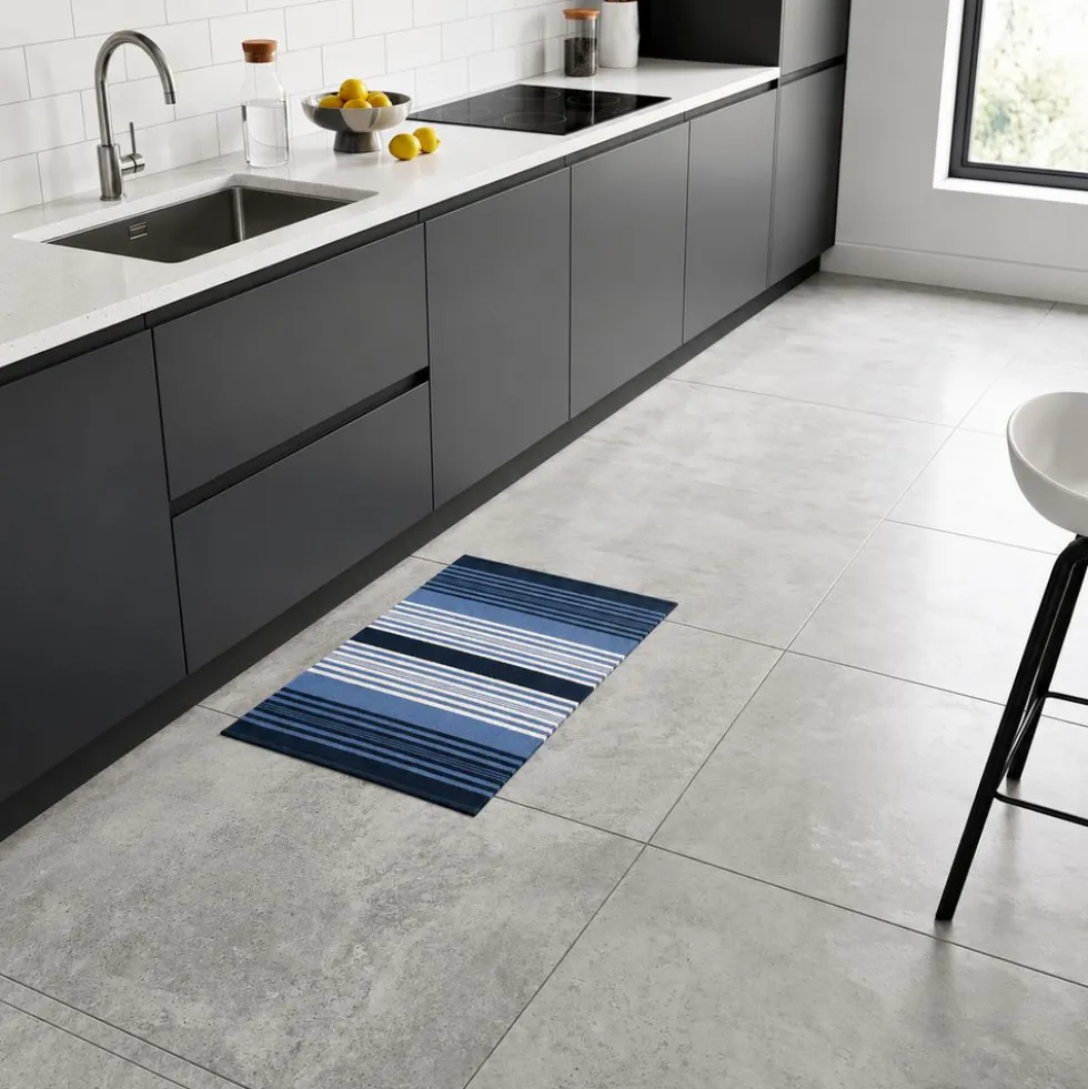 Tappeto antiscivolo Delfi cordura Blu 50x80