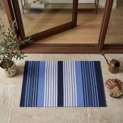 Tappeto antiscivolo Delfi cordura Blu 50x80