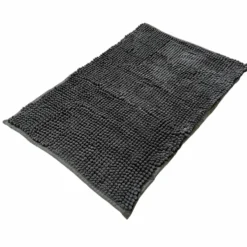 Tappeto antiscivolo Microfibra Enea Grigio fumo 50 x 80