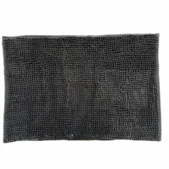 Tappeto antiscivolo Microfibra Enea Grigio fumo 50 x 80