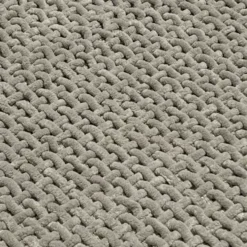 Tappeto antiscivolo Osaka intrecciato grigio 50 x 80
