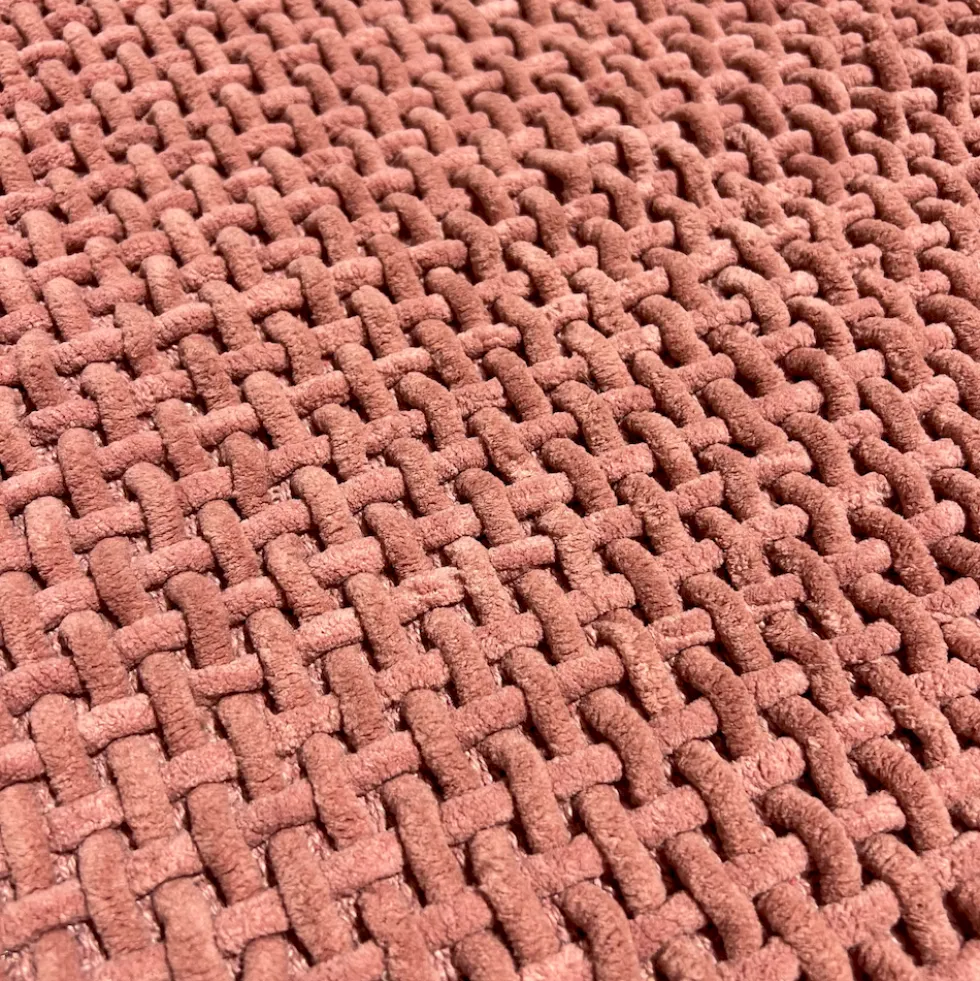 Tappeto antiscivolo Osaka intrecciato Rosa 50 x 80