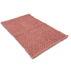 Tappeto antiscivolo Osaka intrecciato Rosa 50 x 80