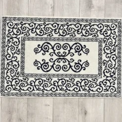 Tappeto barocco doubleface blu 60 x 120