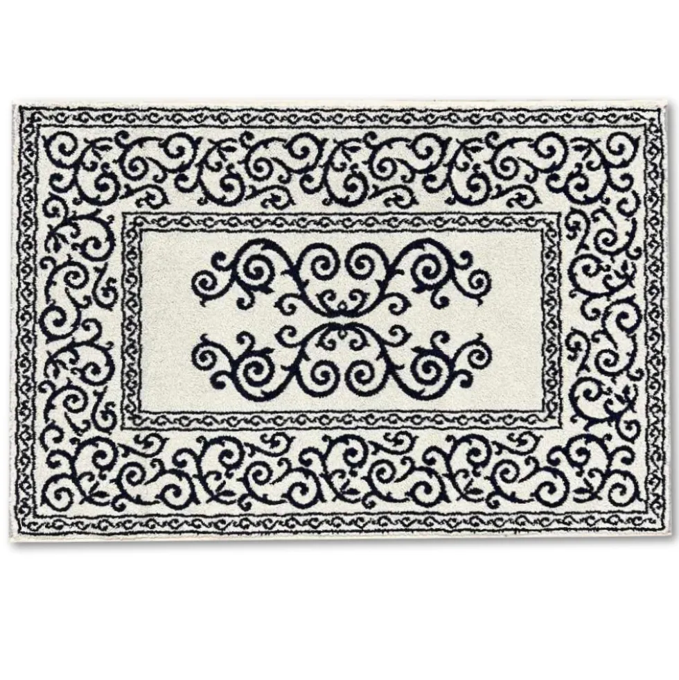 Tappeto barocco doubleface blu 60 x 90