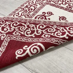 Tappeto barocco doubleface bordeaux 60 x 90