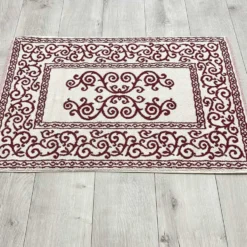 Tappeto barocco doubleface bordeaux 60 x 90