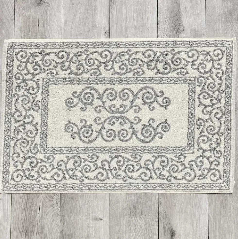 Tappeto barocco doubleface grigio 60 x 120
