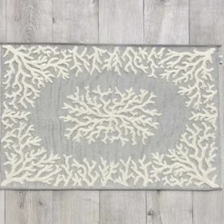Tappeto Corallo Jacquard grigio 60 x 90