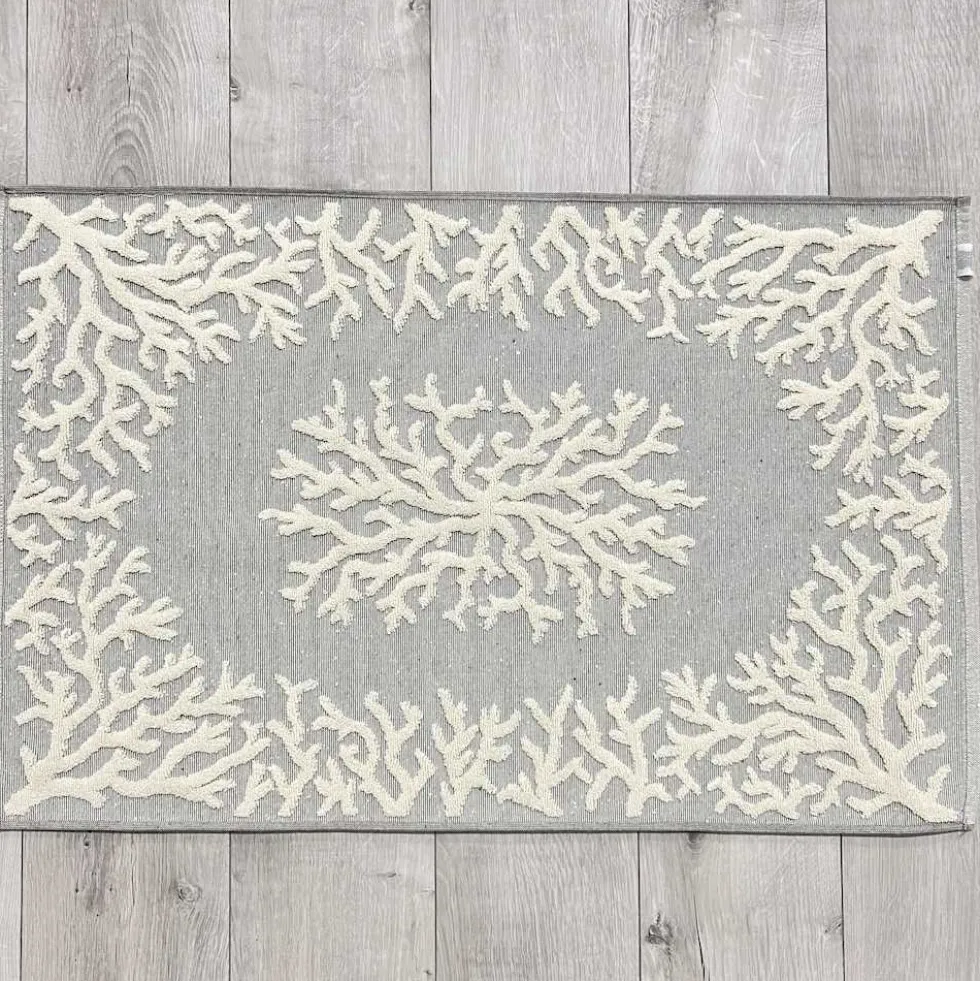 Tappeto Corallo Jacquard grigio 60 x 90