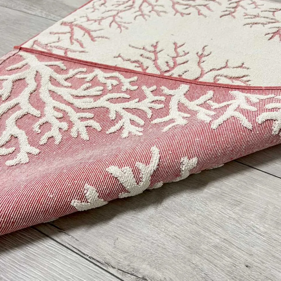 Tappeto Corallo Jacquard rosso 60 x 90