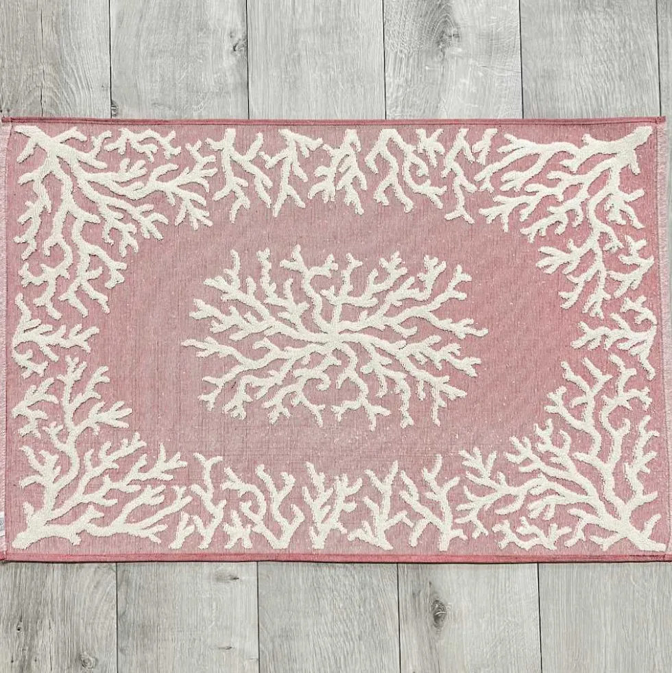 Tappeto Corallo Jacquard rosso 60 x 90