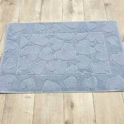 Tappeto cuori azzurro 60 x 90