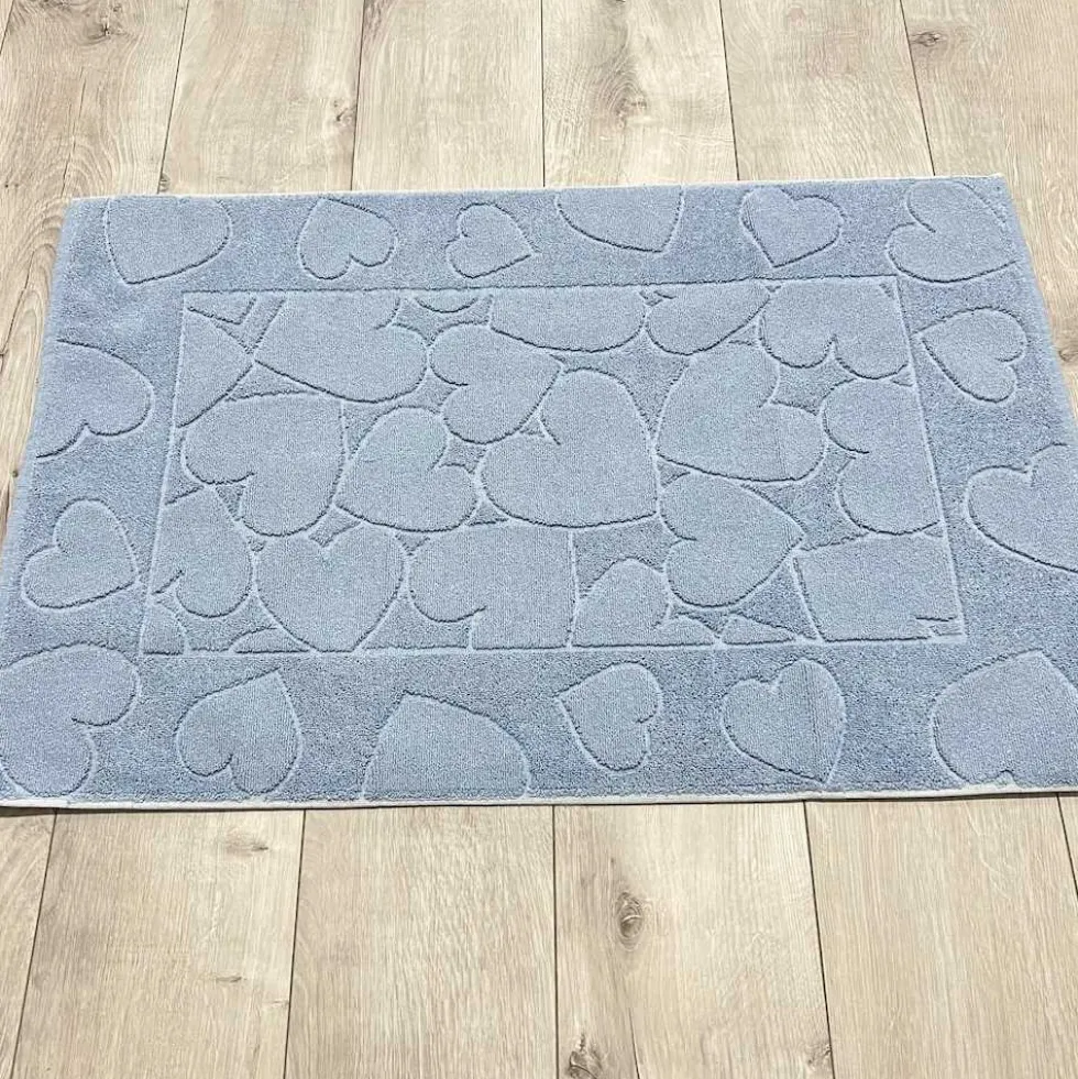 Tappeto cuori azzurro 60 x 90