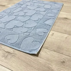 Tappeto cuori azzurro 60 x 90