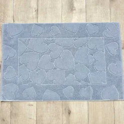 Tappeto cuori azzurro 60 x 90