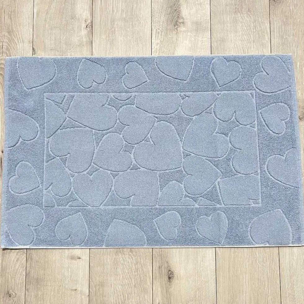 Tappeto cuori azzurro 60 x 90