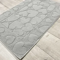 Tappeto cuori grigio 60 x 90