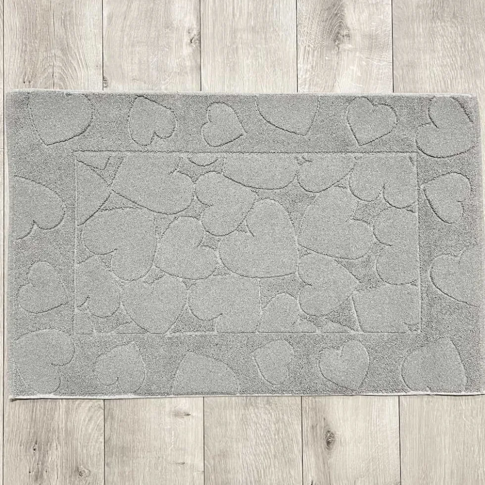 Tappeto cuori grigio 60 x 90