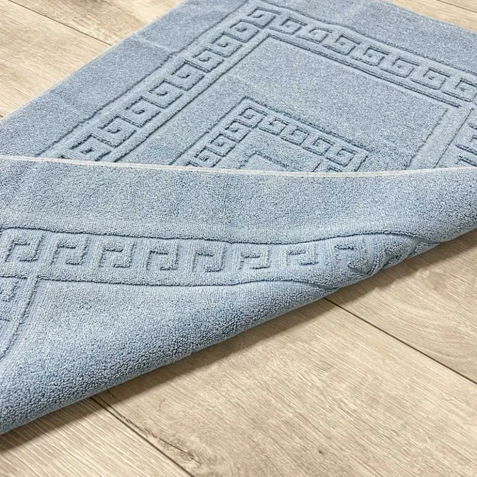 Tappeto Greca azzurro 60 x 180