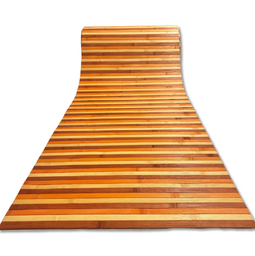 Tappeto in Bamboo Degradè Arancio 50 x 110 cm