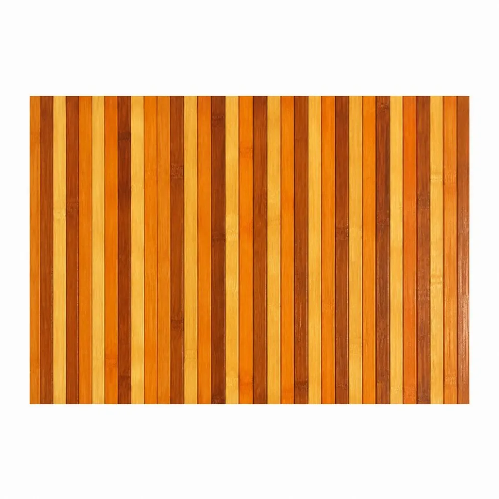 Tappeto in Bamboo Degradè Arancio 50 x 110 cm