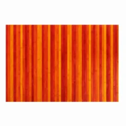 Tappeto in Bamboo Degradè Rosso 50 x 46 cm