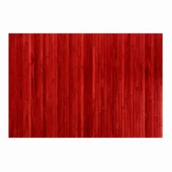 Tappeto in Bamboo Rosso 50 x 89 cm