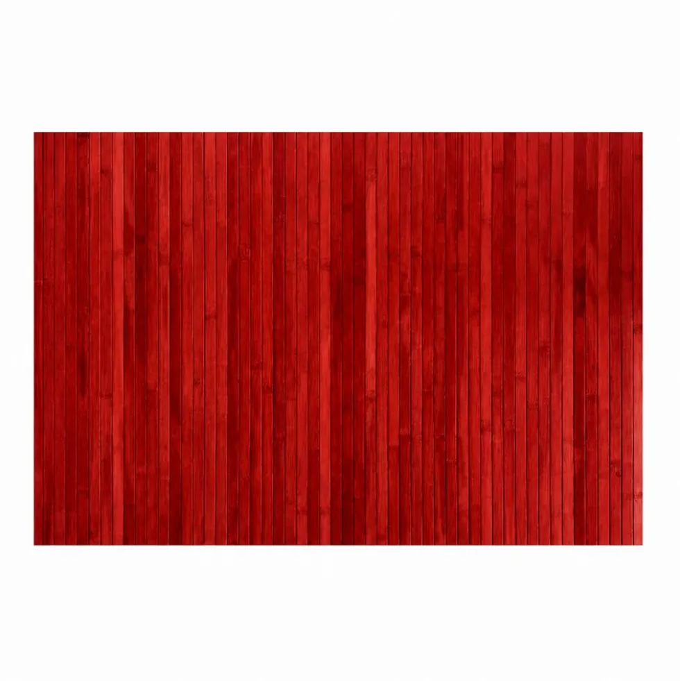 Tappeto in Bamboo Rosso 50 x 75 cm