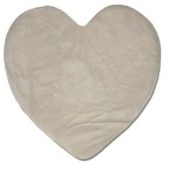 Tappeto pelliccia ecologica Orsetto Cuore 80 cm