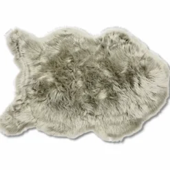 Tappeto pelliccia ecologica Stoccolma grigio 60 X 90