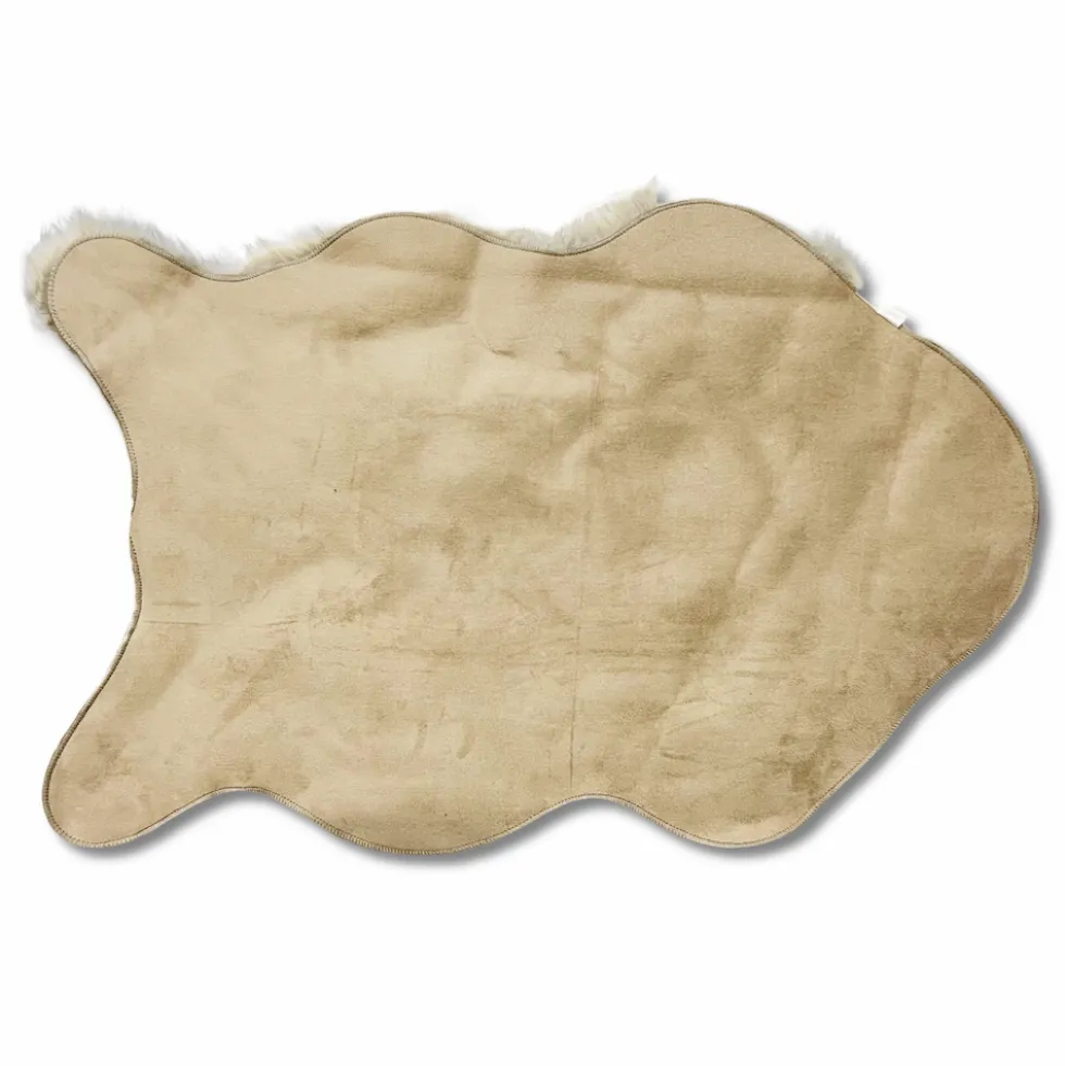 Tappeto pelliccia ecologica Stoccolma bianco 60 X 90