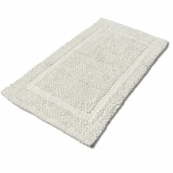Tappeto pop corn in rilievo bianco 50 x 80
