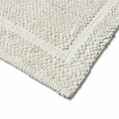 Tappeto pop corn in rilievo bianco 50 x 120