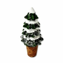 Tappo per bottiglia albero innevato
