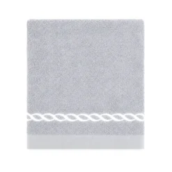 Telo bagno spugna Loft ricamato Grigio