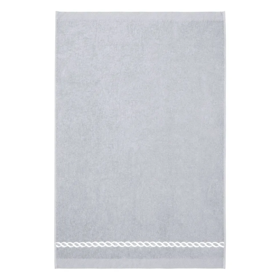 Telo bagno spugna Loft ricamato Grigio