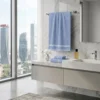 Telo bagno spugna Loft ricamato Blu